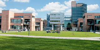 Zu sehen ist die University of Agder in Kristiansand Norwegen 