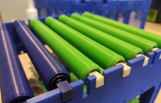 Zu sehen ist ein 3D-gedrucktes Konstrukt, das aus dem Minis-Projekt stammt
